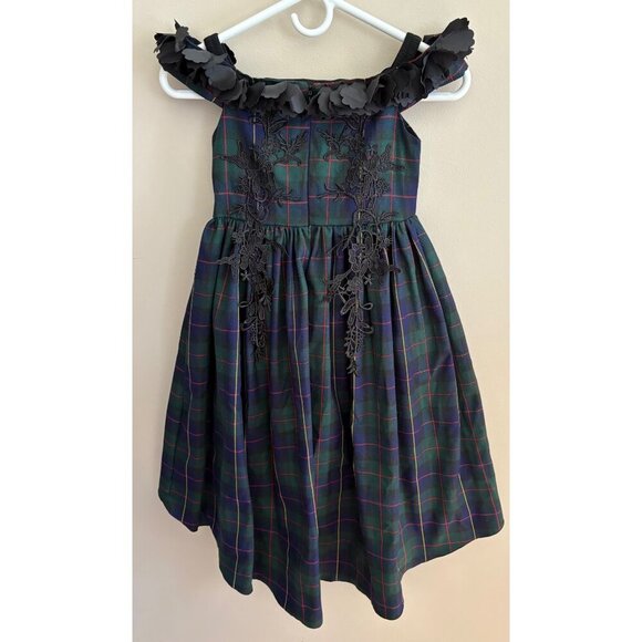 Trish Scully NWT Belle Gown Blackwatch Tartan Plaid Christmas Holiday Dress  6 - Picture 7 of 15